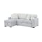 Global Furniture Usa Transitional Fabric U0204 Light Grey /White Pull Out Sofa Bed 5038 - alternate 4
